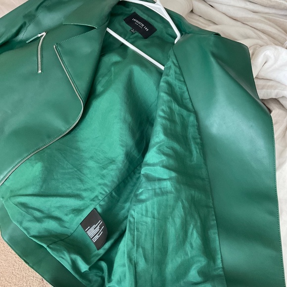 Bernice Leather Moto Jacket Lafayette 148 New York - Picture 7 of 12